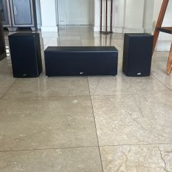 Polk T30 Central Speaker And Pair Polk T15 Speakers Bundle 