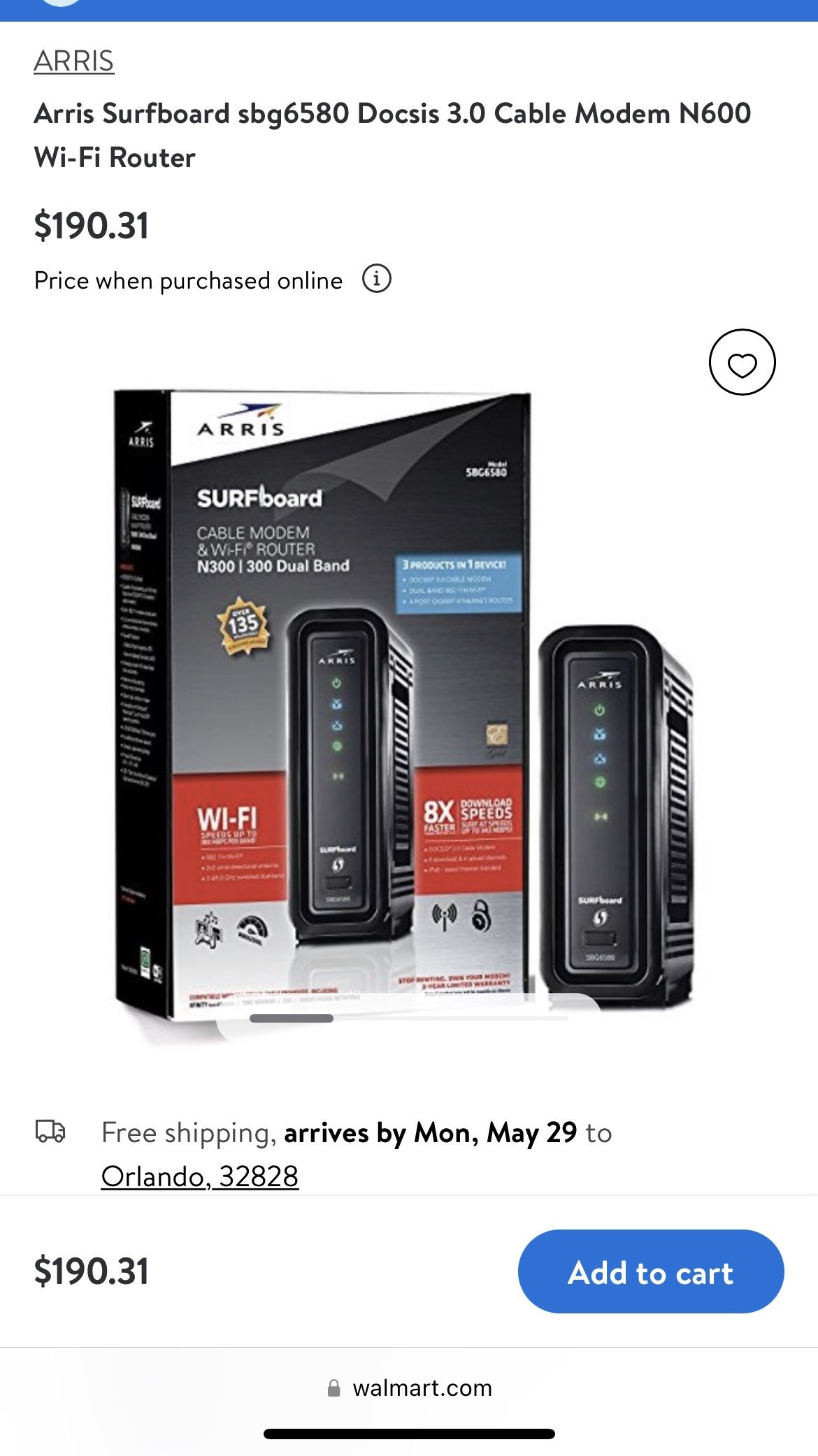 Motorola Surfboard Sbg6580 Modem Wifi