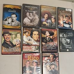 10 películas de cine de oro, Pedro Infante colección, DVDs classic Mexican movies Spanish 