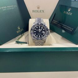 Rolex GMT Master II- 'BRUCE WAYNE' - 126710GRNR - Jubilee Strap