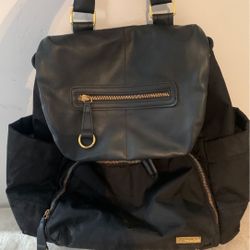 Skip and Hop black and Gold diaper bag