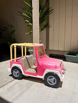 Pink Toy Barbie Car