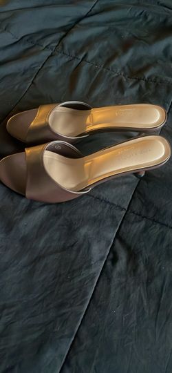 Top Moda Low Heel Slide Sandals