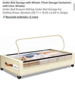 Under bed storage
