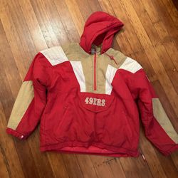 49ers Starter Pullover Jacket Vintage 