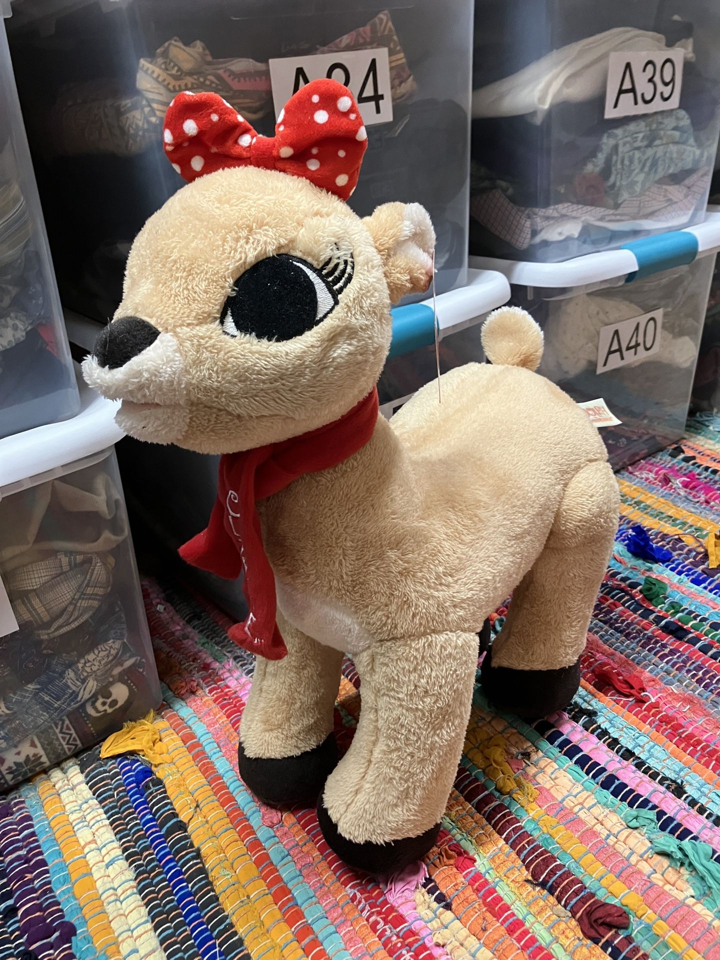 Large Clarice Rudolph the Red Nosed Reindeer Standing Plush