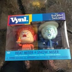 Funko pop Heat miser and snow miser. The year without a Santa Claus. I don’t ship. Everett Melvin Broadway area. Box 3