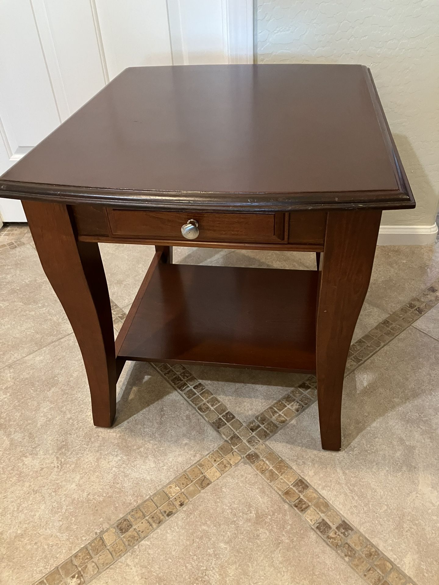 Solid Wood End Table