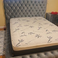 King Bed & Mattress Dresser And Bedside Table