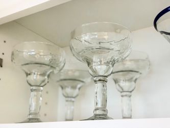 Margarita or Martini glass set