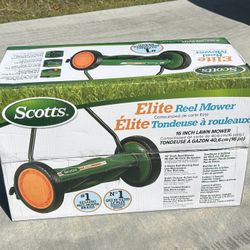  Scotts Elite 16” Manual Reel Lawn Mower – Like New!