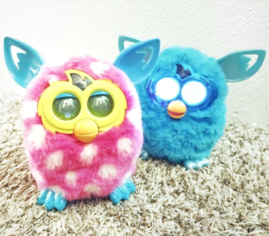 Furby Boom pink polka dot and teal Editions