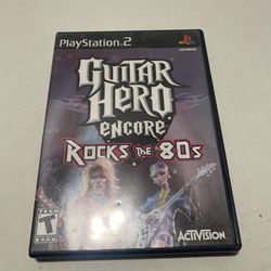Guitar Hero Encore Rock The 80s Sony PlayStation 2 Complete In Box Activision