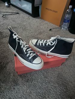 Black High Top Chucks/Converse