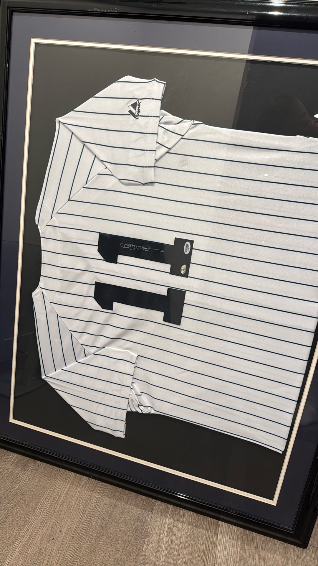 GARY SHEFFIELD SIGNED JERSEY FRAMED PSA DNA