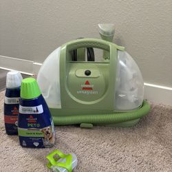 Bissell Little Green Carpet And Upholstery Cleaner With Cleaning Solution 