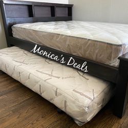 Solid Wood Queen/Twin Roll Out $640