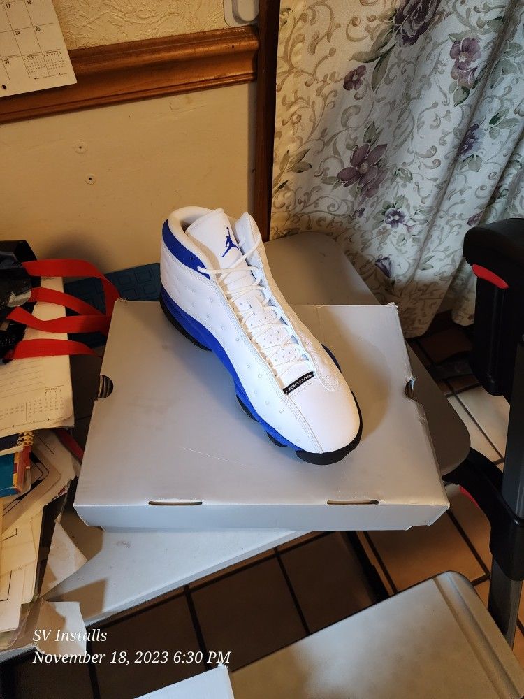 Jordan 13 Retro WHITE HYPER ROYAL BLACK (2017) (DS) - Main Image