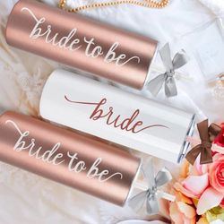 NEW Zonegrace 6 Pack Bride To Be Skinny Tumbler
