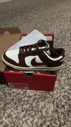 Nike Dunk Low White Dark Chocolate size 7.5 women
