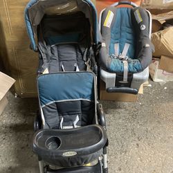 Graco DuoGlider Double Stroller & Car Seat 