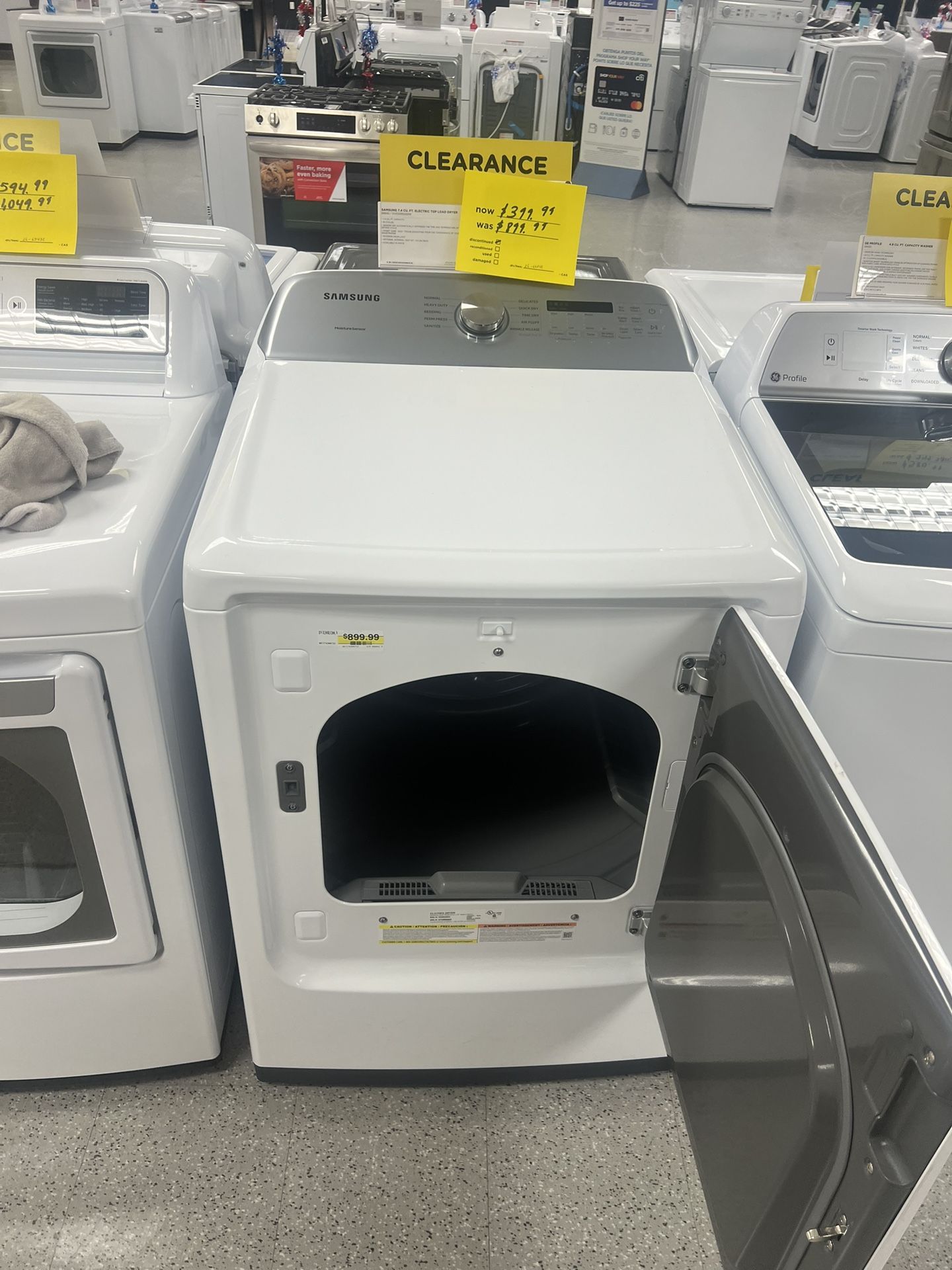 Samsung Dryer New Floor Model Discount Prices On Appliances
