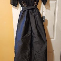 Adrianna Papell Blk/gold Size 16 Dress