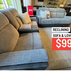 Sofa And love Recliner