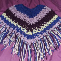 Poncho Echo A Mano Para 1-3 Años