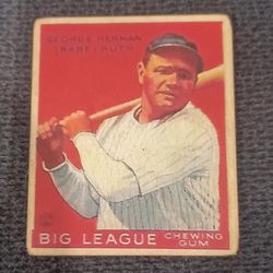 1933 GOUDEY BIG LEAGUE CHEWING GUM BABE RUTH RC #149