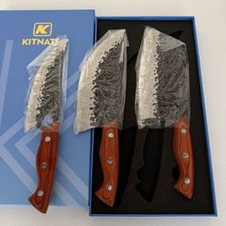 3PCS Hand Forged Butcher Knifes Set