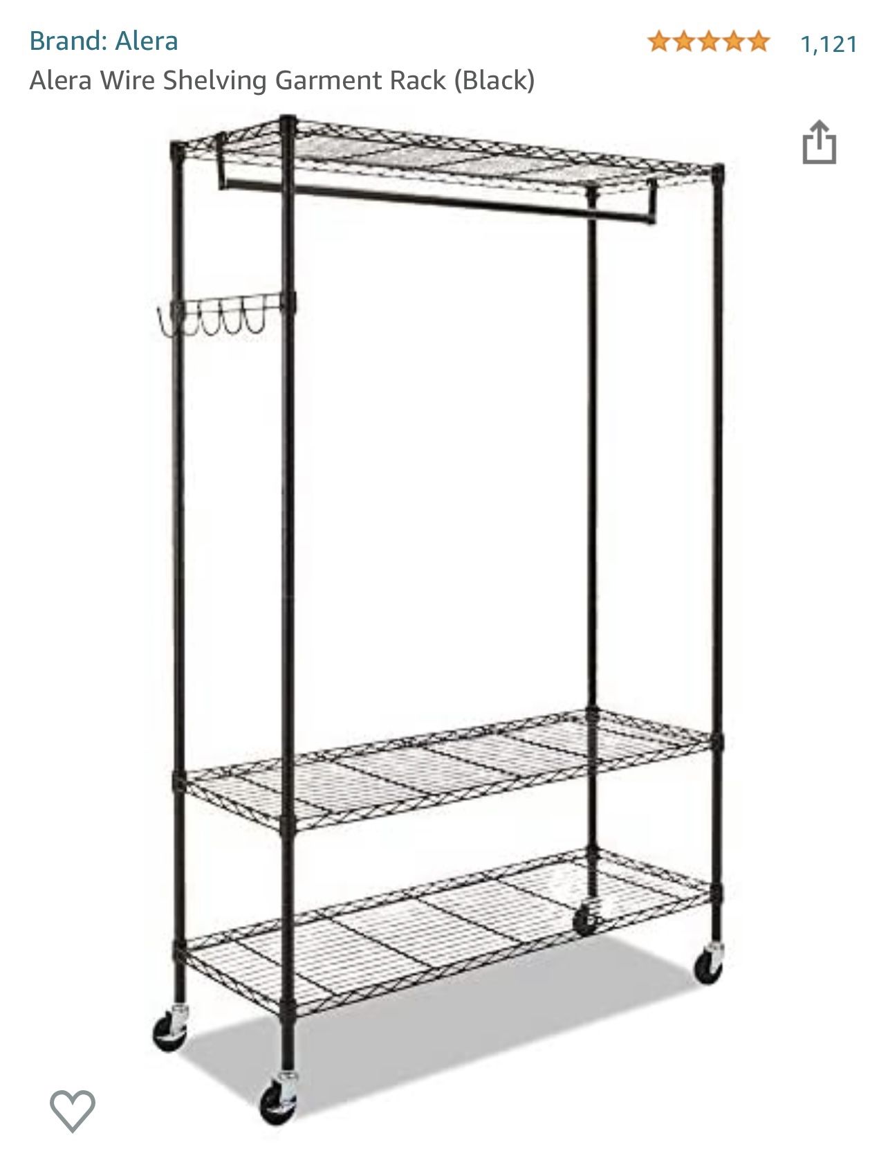 Alera Wire Garment Rack