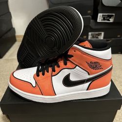 Nike Air Jordan 1 Mid SE Turf Orange Retro DD6834-802 size 8.5 Brand New