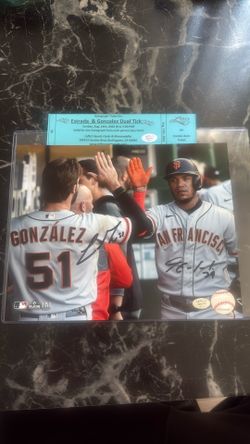 Estrada and Gonzalez Dual Auto 8x10 Photo
