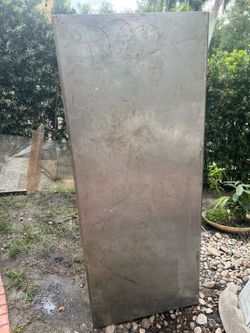 Steinless steel counter top 6 feet long and 2  1/2 feet wide