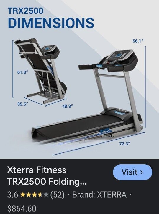 XTERRA 2500 TREADMILL USED