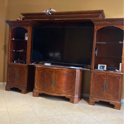 Large TV Stand And Side Columns