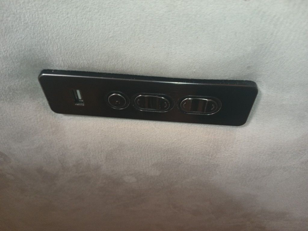 Gray Suede Electric Recliner