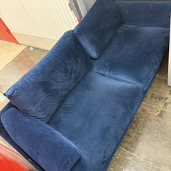 Luxury 2-Piece Navy Blue Velvet Sofa/Furniture Set – Elegant, High-Quality, Ultra-Comfortable & Durable