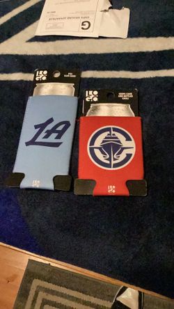 LOS ANGELES CLIPPERS CAN BOTTLE COOZIE COOLER HOLDER NBA novelty Primary Logo Koozie