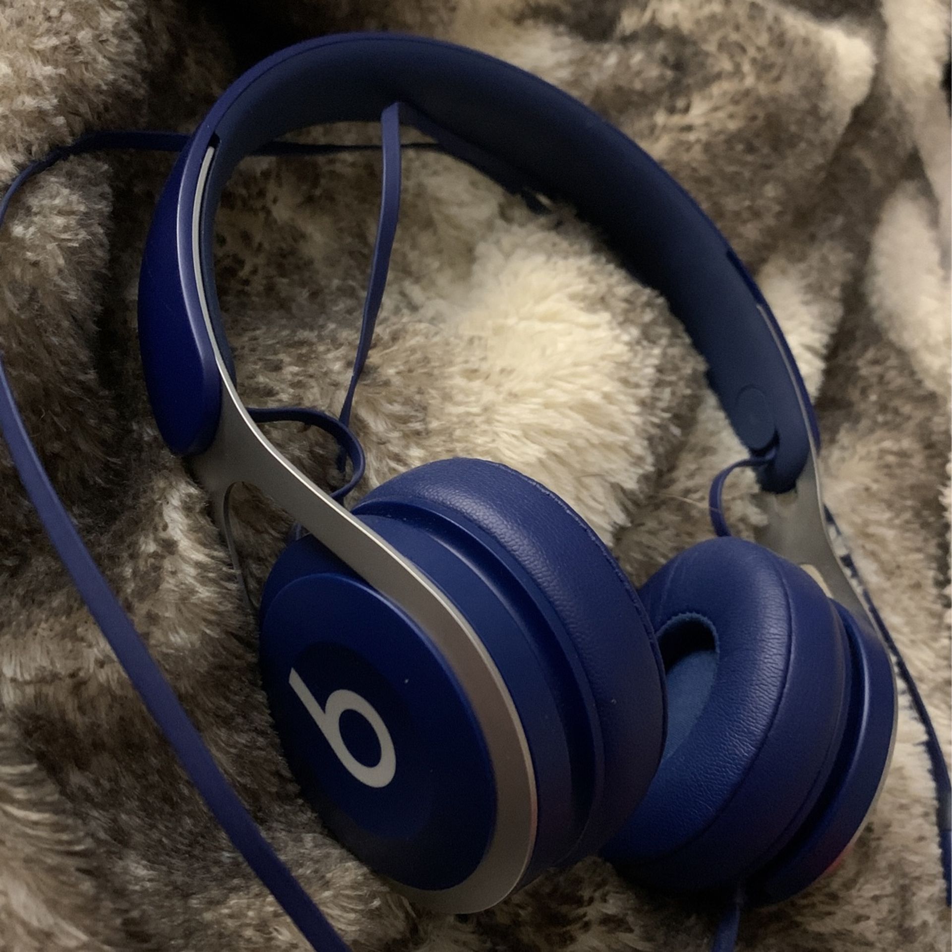 blue Beats headphones