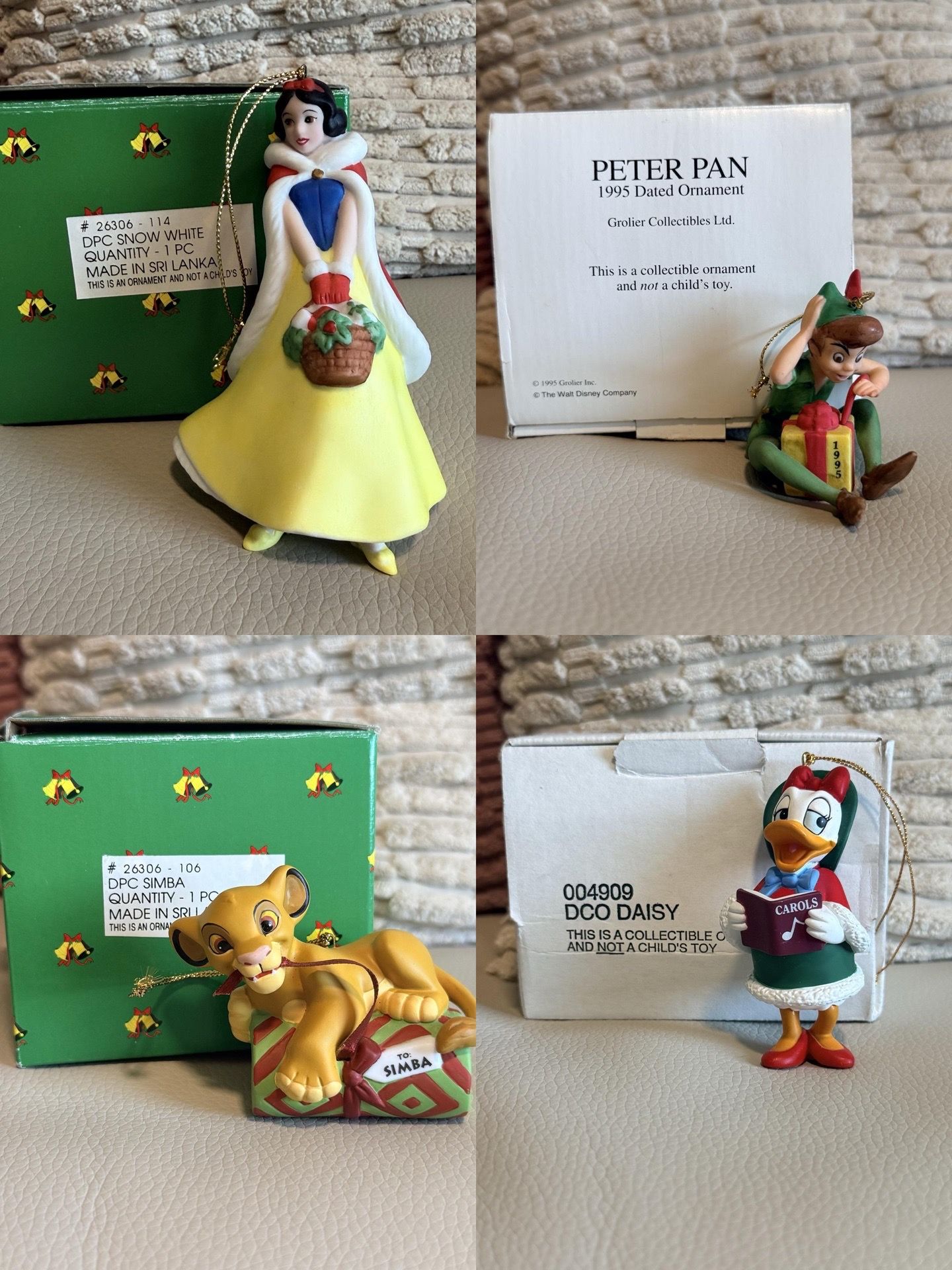 Grolier Disney Ornaments from the 90’s