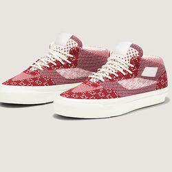 Vans Half Cab Knit Shoes - Chili Pepper / Mauvewood Red -Men Size 8.5 & 12 - NEW