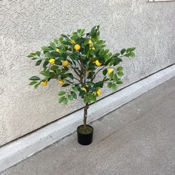 4FT Artificial Lemon Tree, Fake Lemon Plant