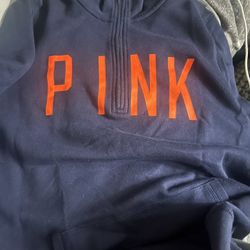 Bears Half Zipper Sweater From Pink
