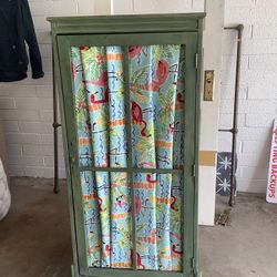 Wooden Cabinet With Shelves