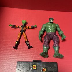 The Hulk And The Leader Figures