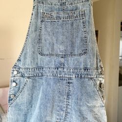 Vtg Gal Denim Overalls 