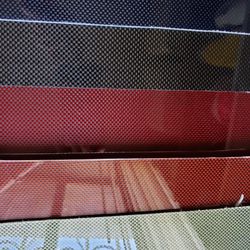 12"×12"×1/8" Carbon Fiber Fiberglass Sheet Panel Glossy One Side 2x2 Twill Red