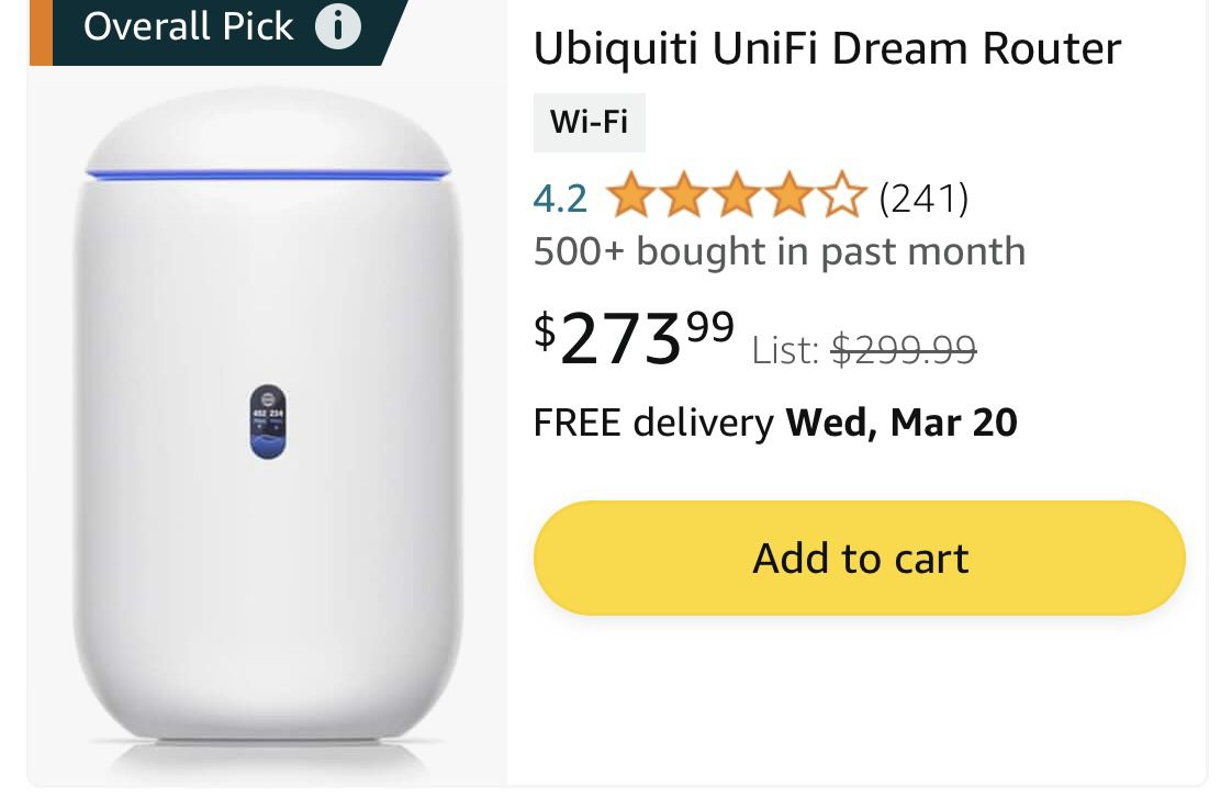ubiquiti Unifi Dream Router